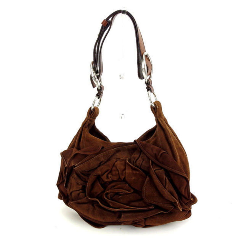 Saint Laurent MNaja One Shoulder Bag Brown/Silver